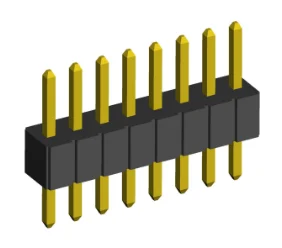 1.27mm Pin Header Single Row Straight Dip Type